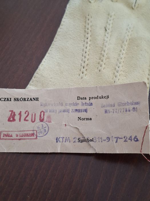 Rękawiczki ze skóry jelenia zamszowej