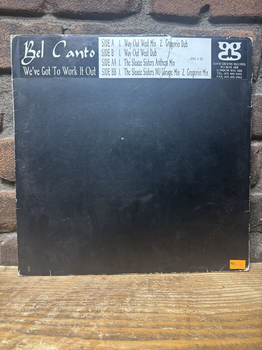 Winyl. Bel Canto - We've Got To Work It Out.