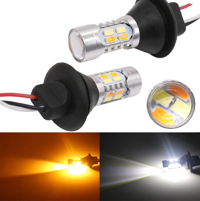 Денні ходові вогні Дхо з функцією повороту 1156 PY21W BAU15S 7440 Led