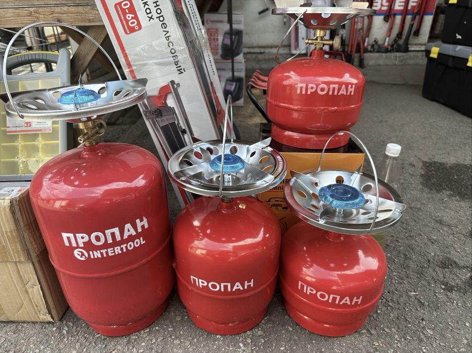 Баллон газовый кемпинговый с горелкой 5,8,12 литров