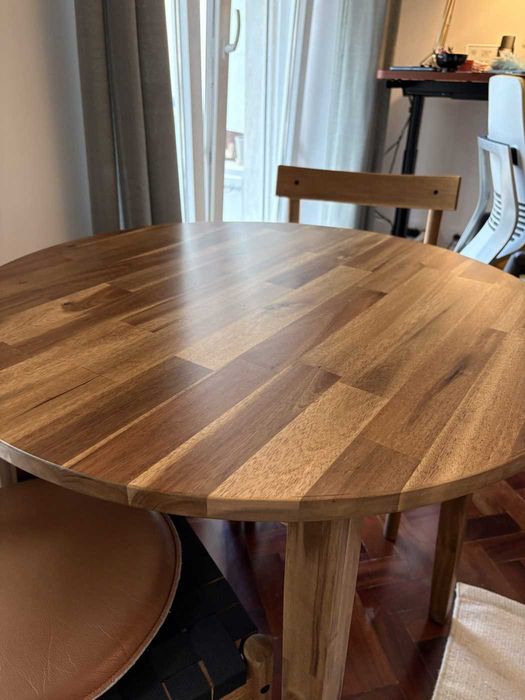 Mesa IKEA NACKANAS em acácia maçiça