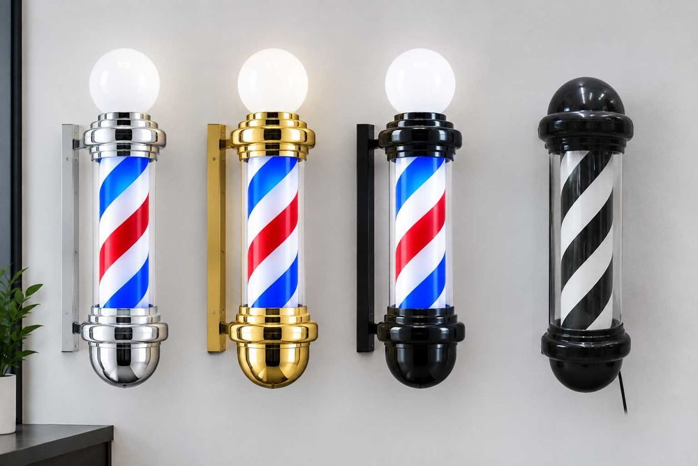 Barber Pole Novas e Resistentes à Água