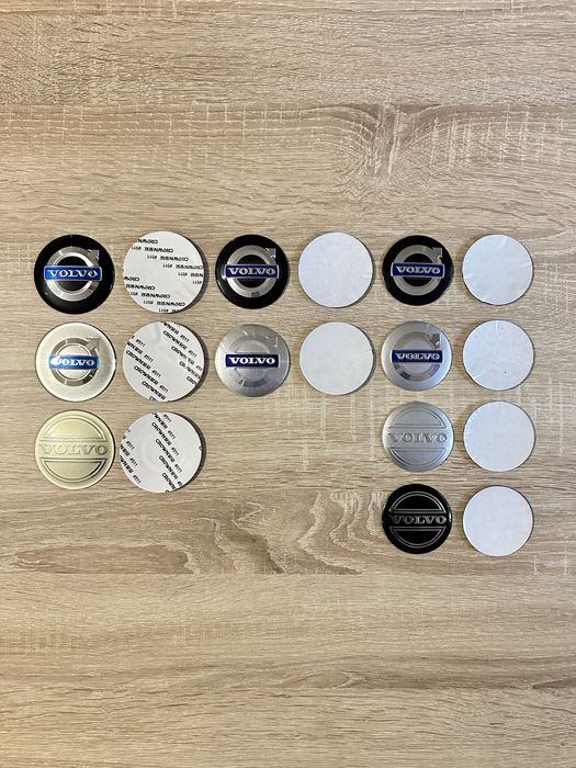 Conjunto 4 Centros Volvo  56mm 60mm 64mm 65mm 68mm