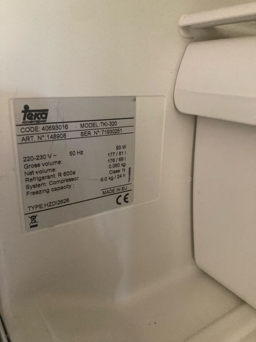 Frigorifico TEKA  combinado (encastre)