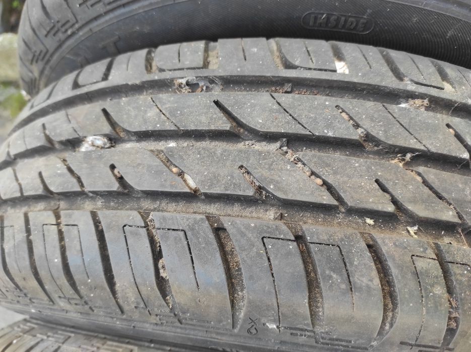jantes 14 ferro 4x100 C/ Pneus novos 175/65 Honda Nissan Citroen