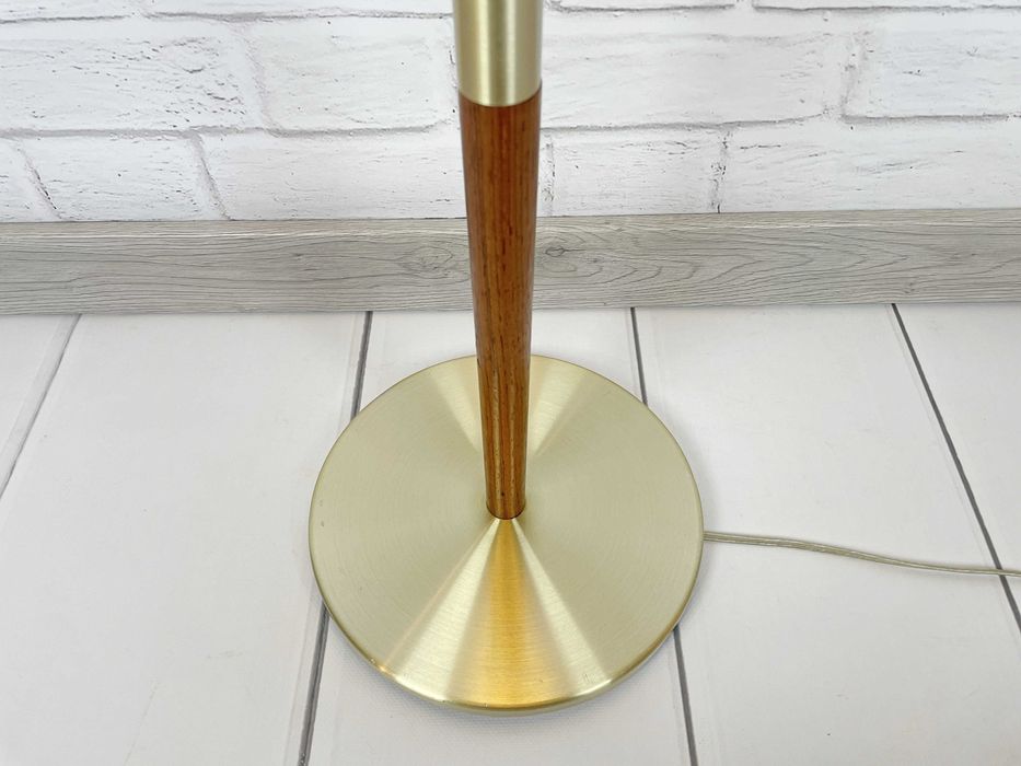 Skandynawska lampa podłogowa z polisandru – Dania lata 60, Mid-Century