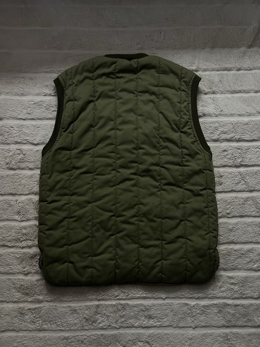 BARBOUR (M-L) Vintage Vest Olive Green made in England жилетка ч — zdjęcie 3