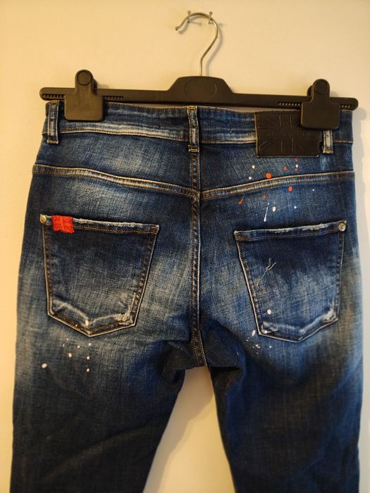 Jeansy John Richmond | Męskie | Rozmiar W33 (IT 47) | Rock Style | Pai