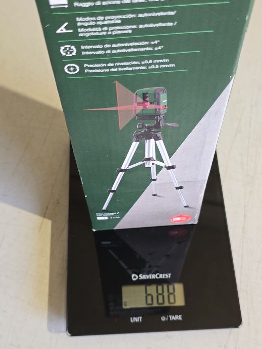 Nível laser Parkside com tripé