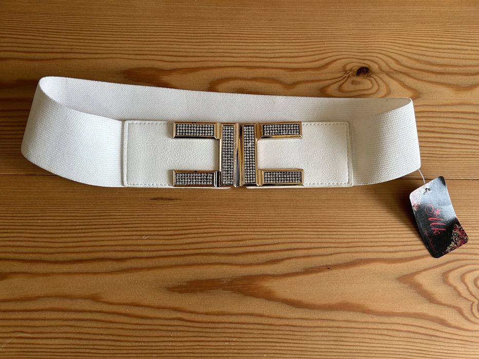 White Elastic Belt