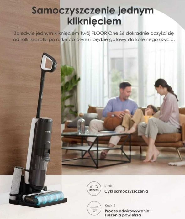 Tineco ONE S6 Nowy odkurzacz mopujący myjący jak Hizero 2w1 mop