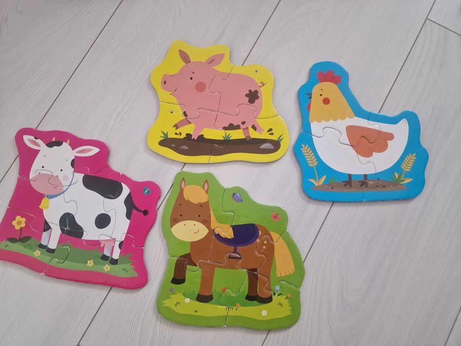 Zestaw zabawek puzzle, sorter, układanka