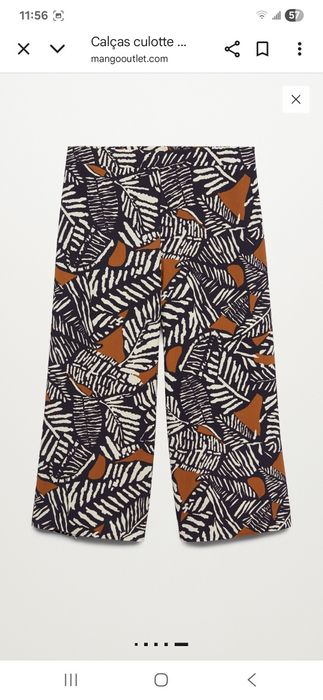 Calças colote XXL Mango novas