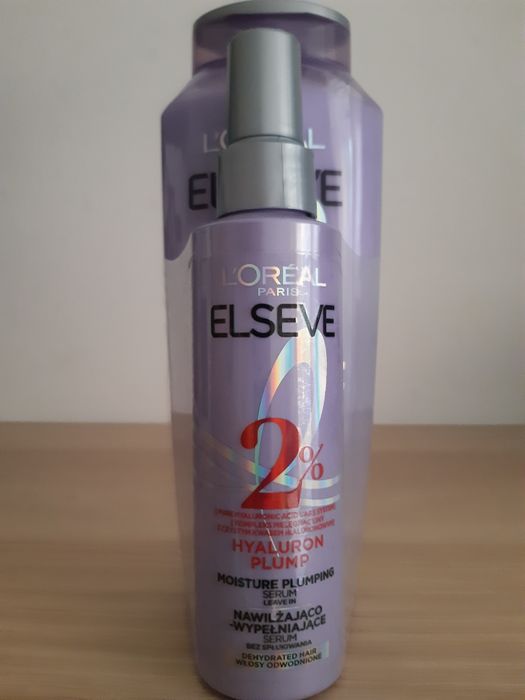Zestaw do pielęgnacji włosów Elseve Hyaluron Plump Loreal Paris szampon nawilżający 400 ml+ serum nawilżająco-wypełniające 150 ml