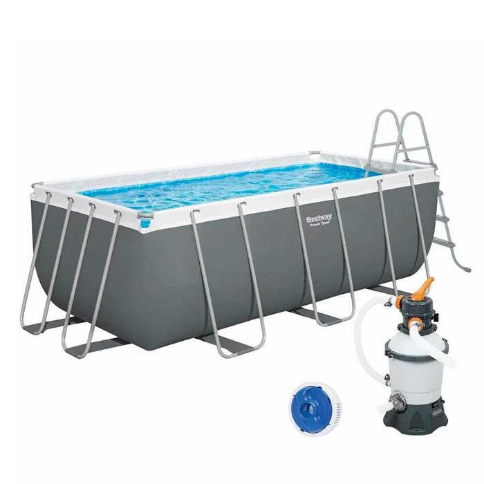 Каркасный бассейн Bestway 56457 Размер 412х201х122см песочный фильтр