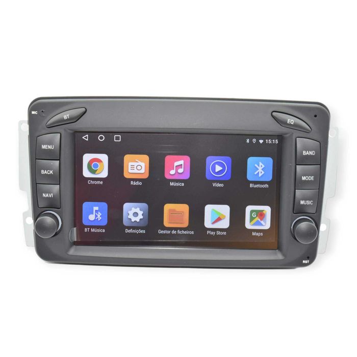 Radio 2 DIN Android Mercedes Benz A C G CLK - W209 W203 Novo Garantia