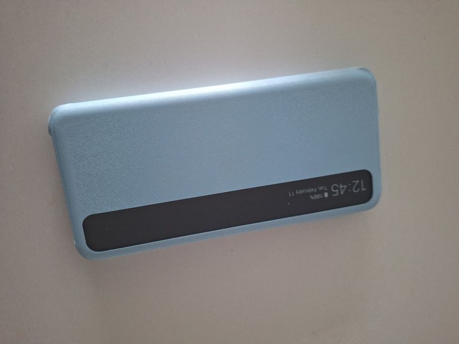 Capa S20 smart clear View azul