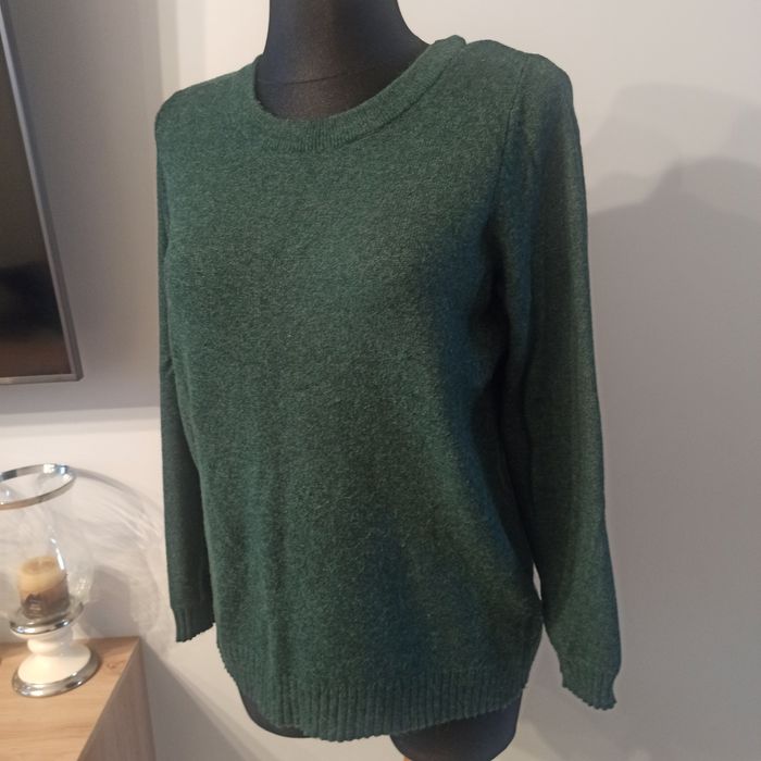 Sweter Vila butelkowa zieleń rozmiar L