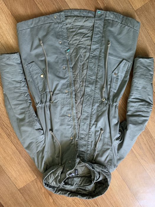 Женская парка H&M хаки, куртка, ветровка, карточка