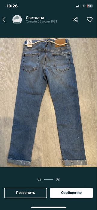 Джинсы подростковые 10-11 лет 149см Zara новые