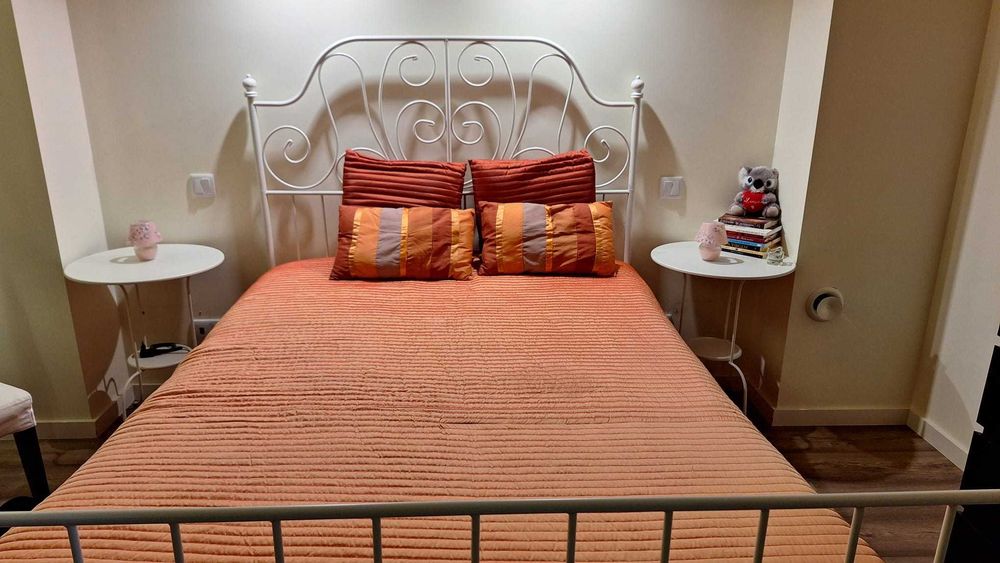 Estrutura + estrado de cama IKEA