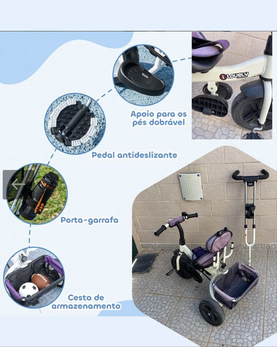 Triciclo infantil HOMCOM