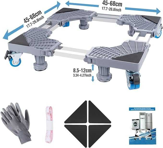 Podstawa do Pralki z Regulowanymi Kółkami - ilauke