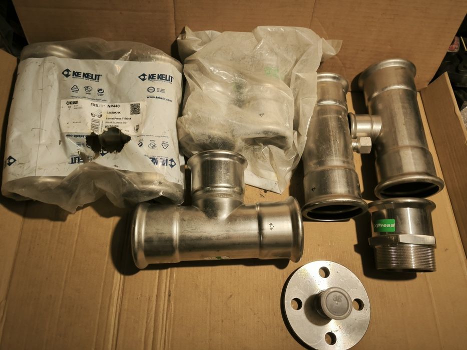 Stal nierdzewna xpress 88.9 nowe złączki trójnik mufa