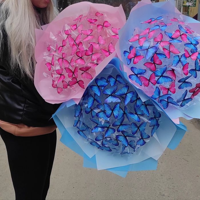 Букет з метеликів, букети з бабочек.