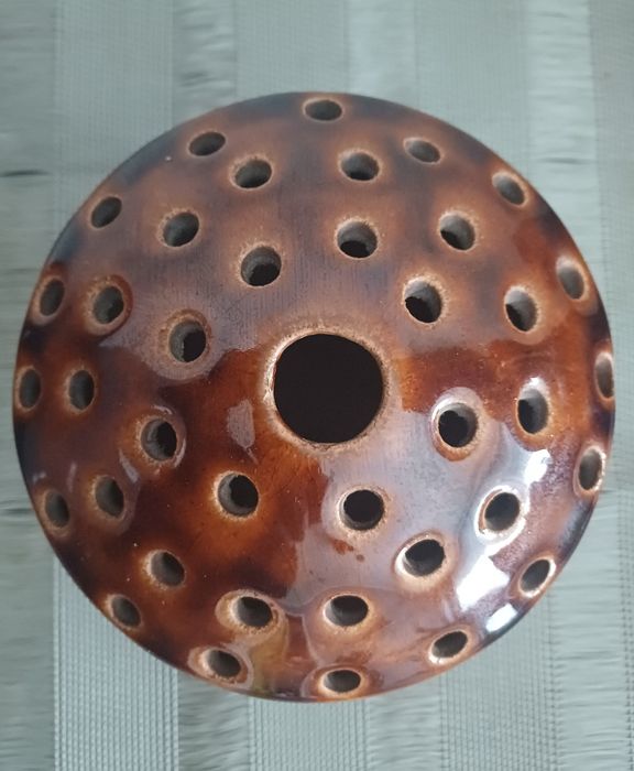 Ikebana, porcelana z PRLu, wazon z PRL