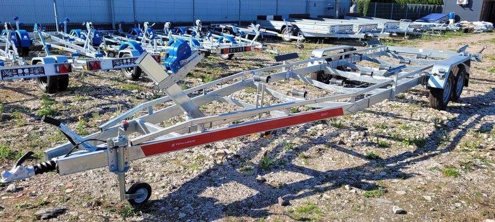 Przyczepa podłodziowa do 8.1m 3000DMC TEMA raty dostawa cała Polska