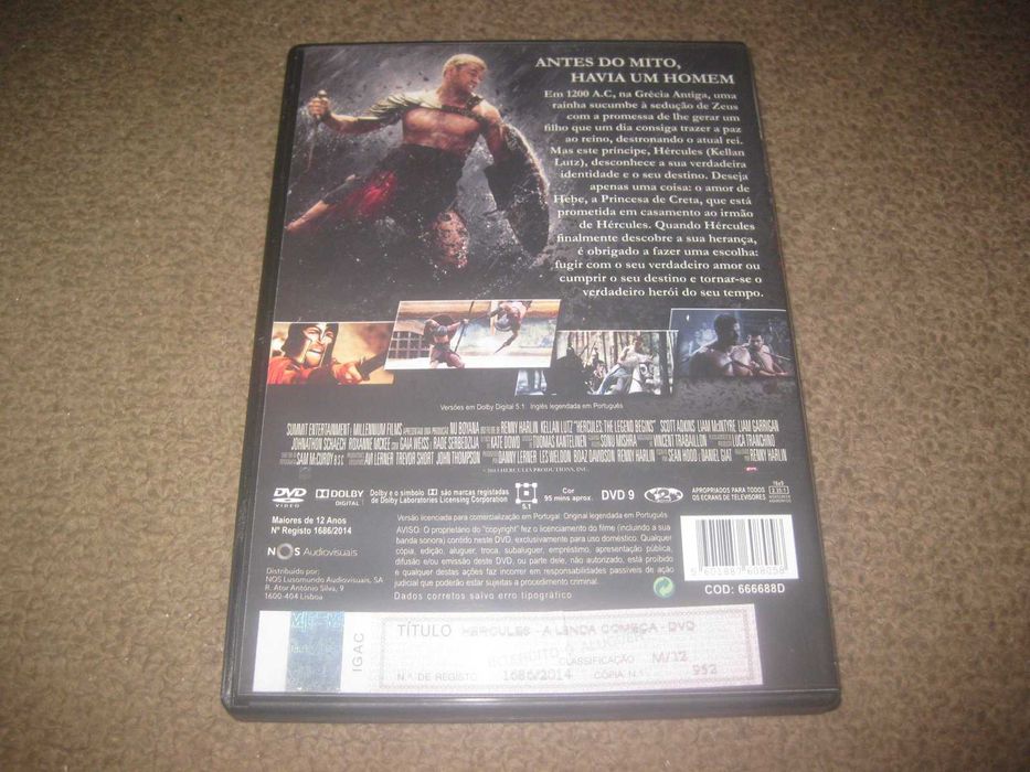 DVD "Hércules: A Lenda Começa" com Kellan Lutz