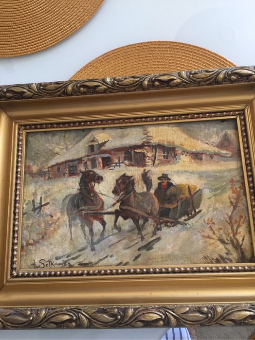 Malarstwo polskie oryginał,Marian Czyżewski, Adam Setkowicz.