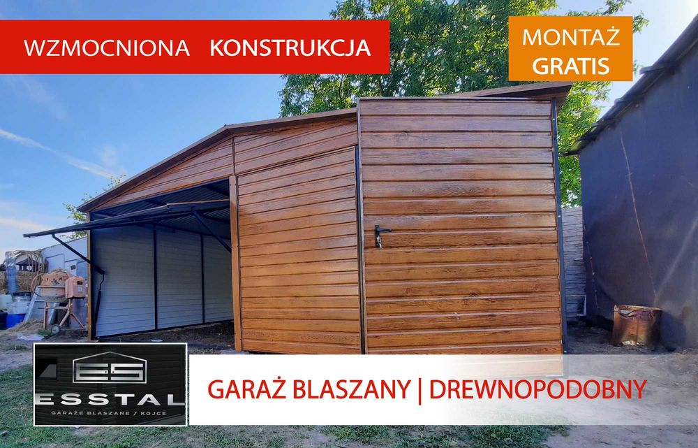 GARAŻ BLASZANY- Złoty Dąb |Wiaty | Garaże | Wiata Złoty Dąb| - ESSTAL-