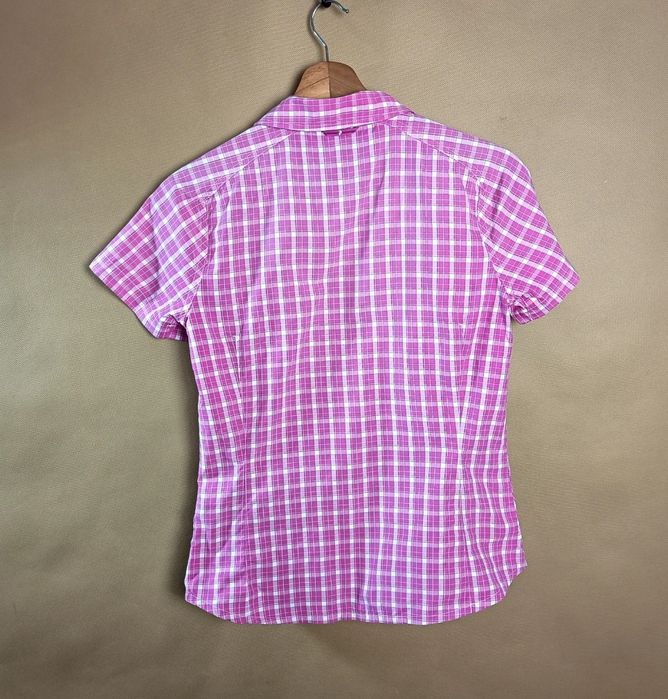 Peak Performance Koszula Damska Różowa W kratę Krótki Rękaw Używana R.