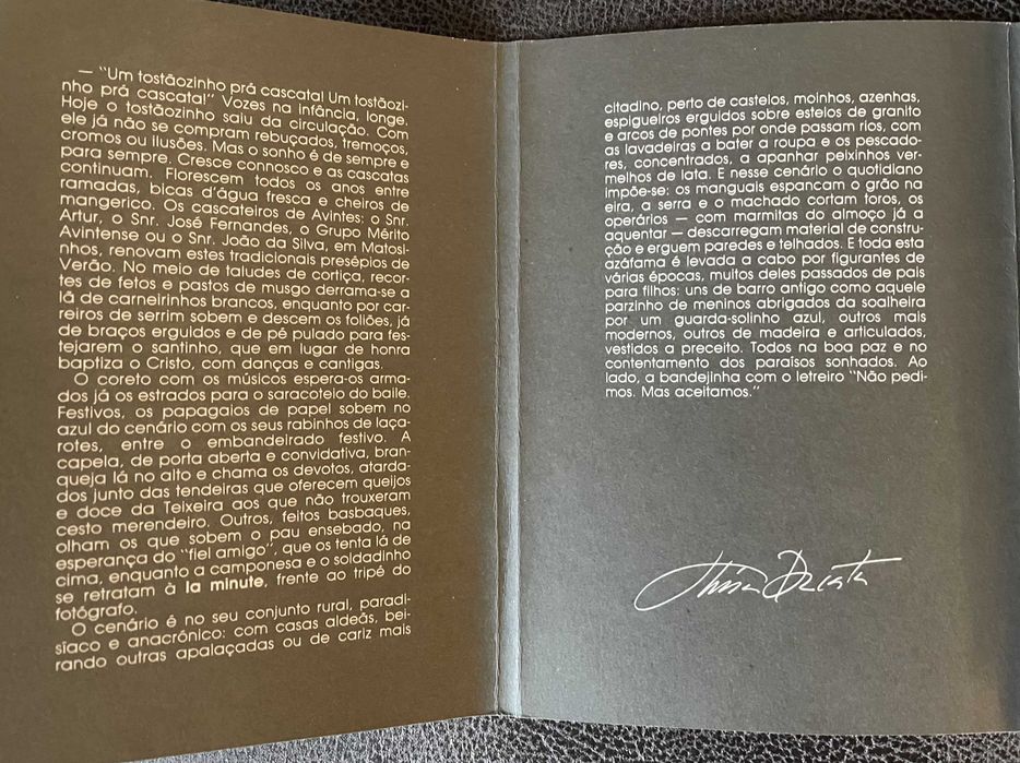 8 postais - Cascatas de S. João - Coleção "A Mão e o Olhar"