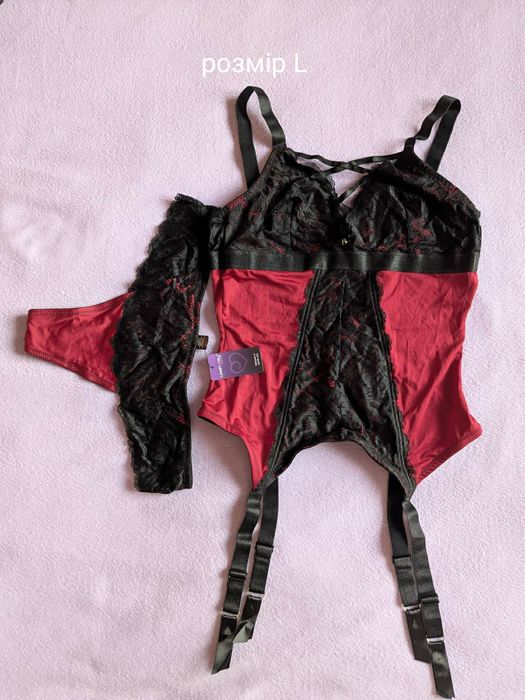 Пеньюар/кормет+трусики love&honey