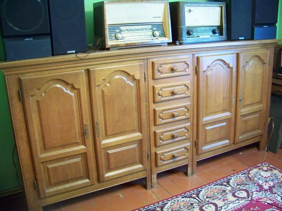 Dębowa komoda duża dzielona lite drewno długość blatu 280cm!
