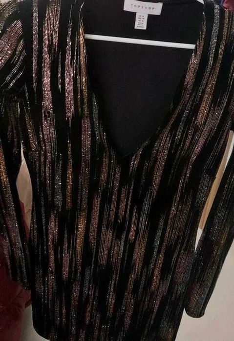 Topshop S cudna mieniąca sukienka na swieta lub sylwestra