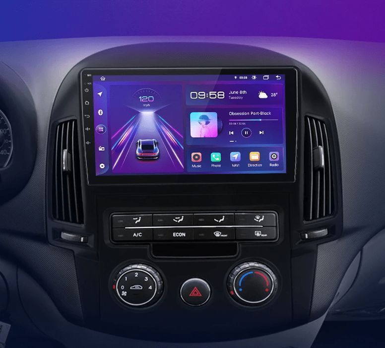 Radio Android 9” CarPlay Android Auto – Hyundai i30 2006–2011 PL