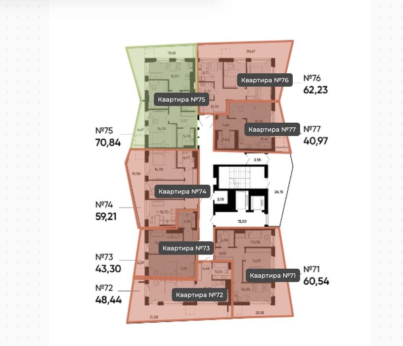БЕЗ комісії/Розтерм 2к.кв 62м,ЖК Леннона/Lennona Residents,л-я Щурата