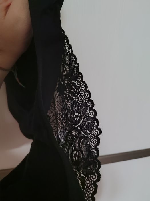 Топ ліф бюст топік ажурний чорний мереживо топик майка водолазка го