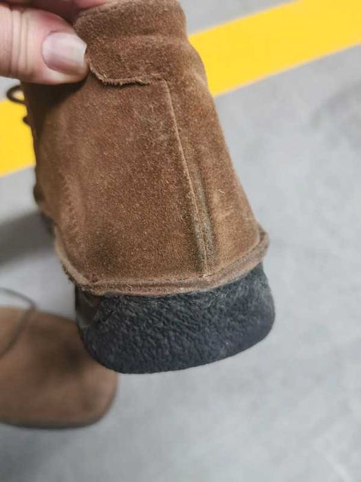 Botas camel em camurça, para homem