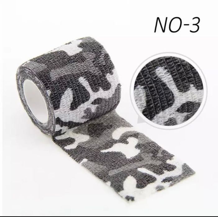 ПОВНИЙ РОЗПРОДАЖ. Лента камуфляжная маскировочная клейкая 5см х 4,5 м