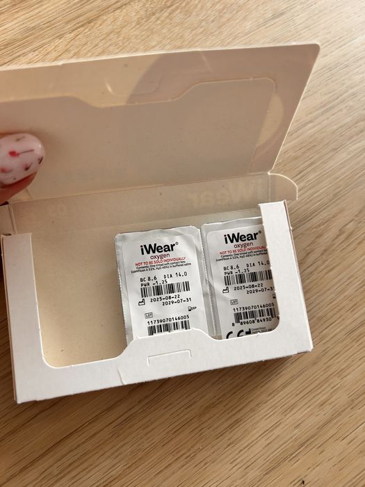 Soczewki iwear oxygen -1,25