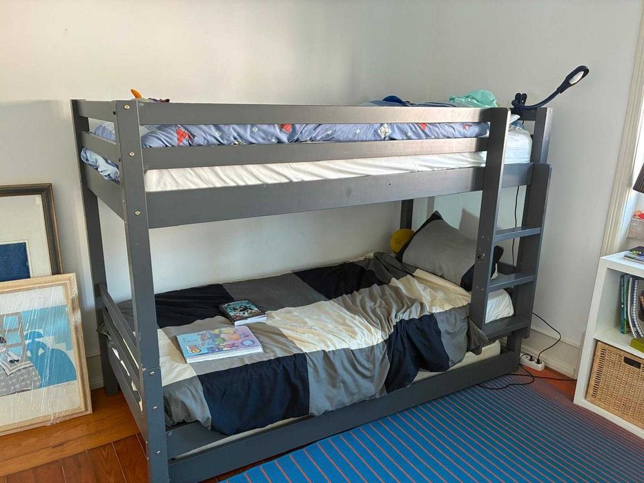 Beliche Cinzento com Colchões - Tudo La Redoute