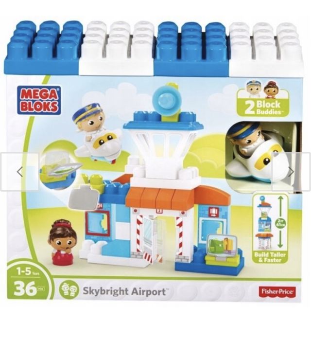 Klocki Mega blocks Lotnisko. Fisher Price