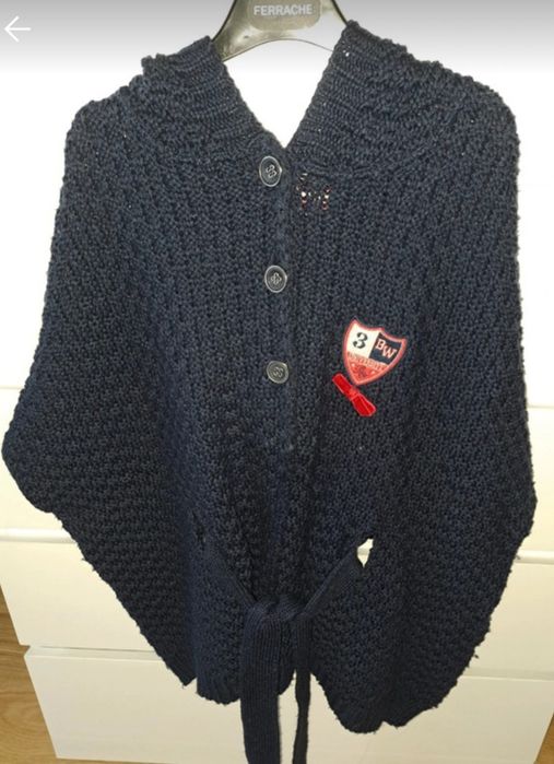 Casaco poncho azul marinho s