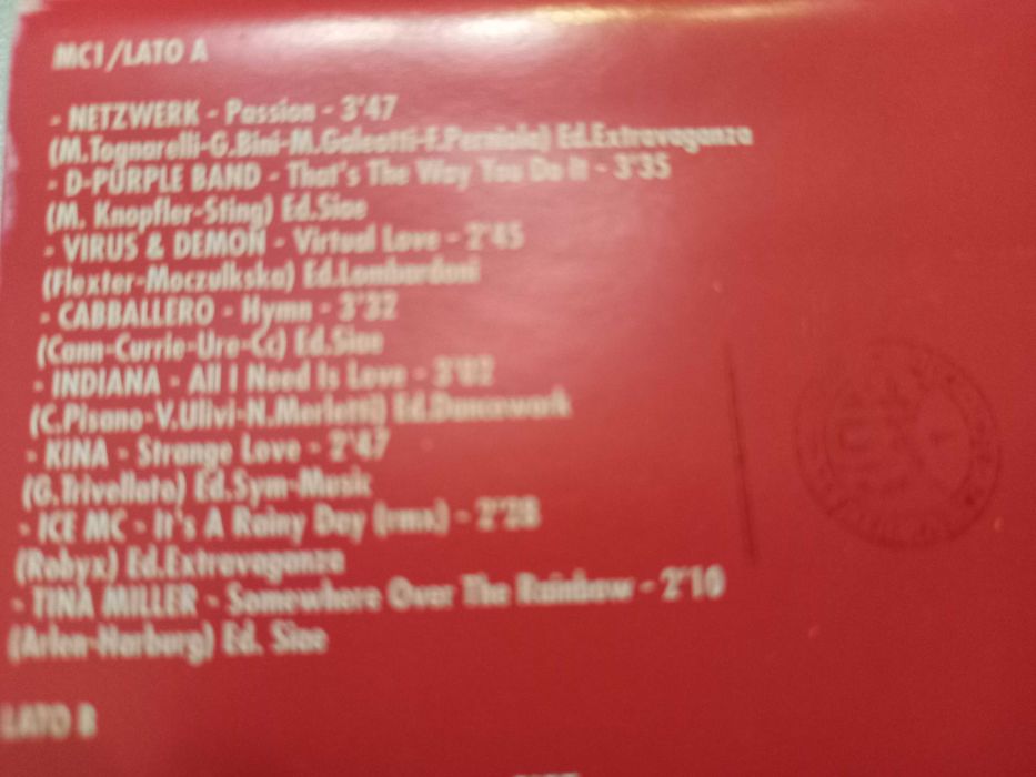 Dwie kasety magnetofonowe (MC) Hit Mania Christmas 1994 Orginał Włochy