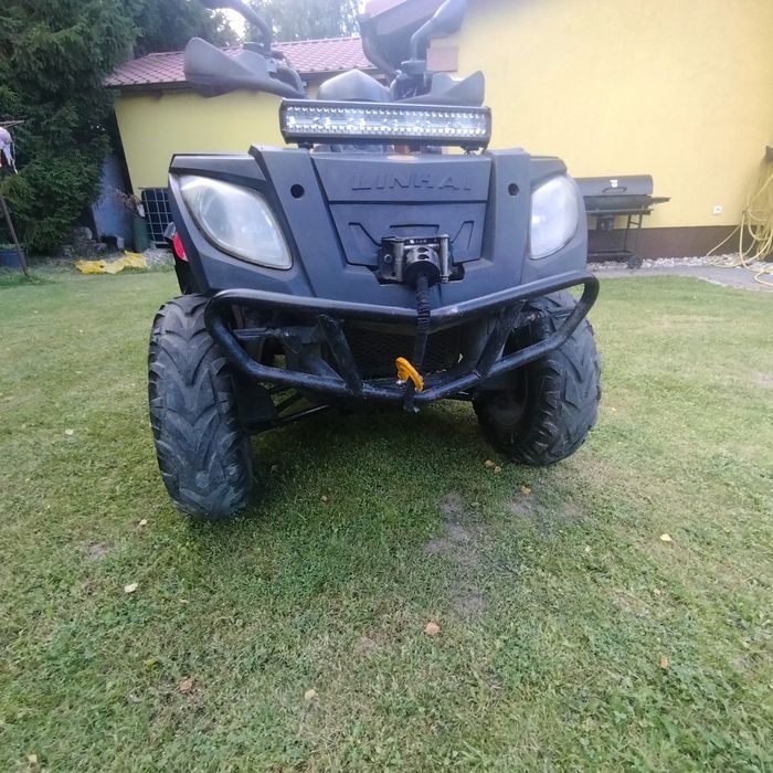 Quad linhai 300 2x4-4x4 homologacja, pług śnieżny + LED bary.